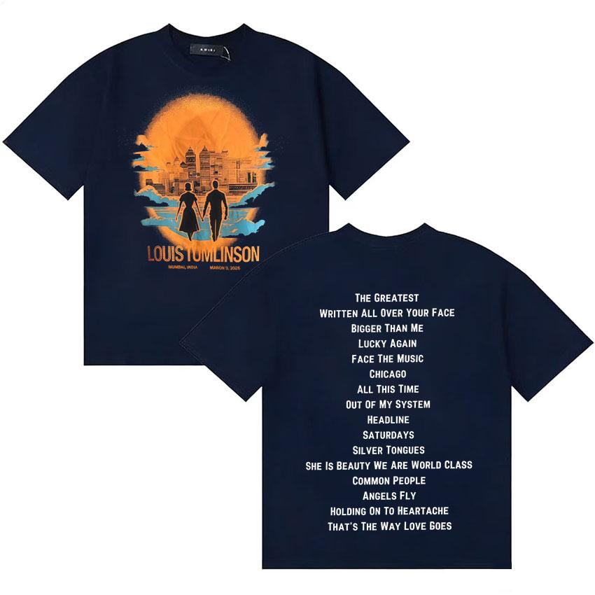 Louis Tomlinson Trendy Album 2026 T Shirt Unisexs Women Summer Short Sleeve Casual Tshirts High Quality Oversized Tshirt Fans Gift
