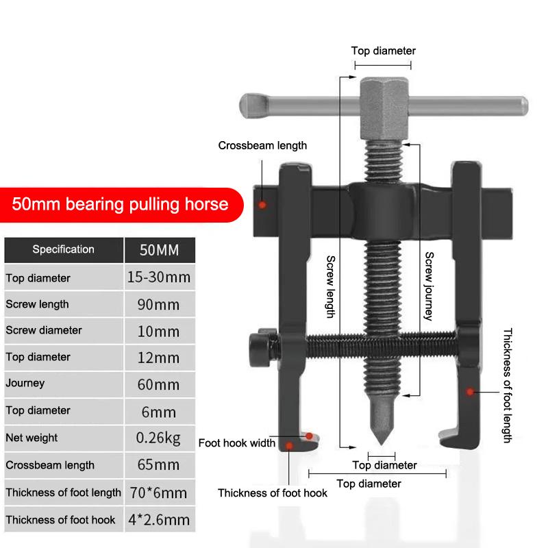 2Jaw Puller Bearing Removal Tool Convenient Small Plug-In Bearing Puller Special Automotive Repair Tool Remover Extractor Puller
