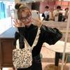 12 Small Fresh and Cute Small Cloth Bags Women's Wrinkled Cloth Printed Handbags Bento Bags