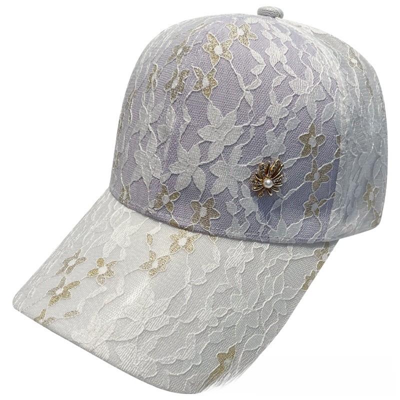 Summer Womens Lightweight Water Drizzle Lace Baseball Cap With Sunshade And Breathable Mesh For Sun Protection