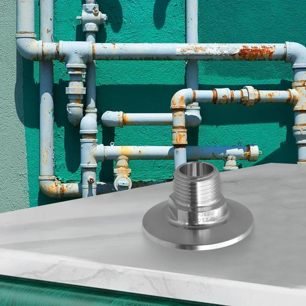 Pneumatic Connector Stainless Steel Connector Connects Pipes And Hoses High Cleanliness Pipe Fitting Heat Resistant