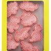 Dinosaur Cookie Mold Cute Food Grade Plastic 3D Animal Baking Cutter for Biscuits Cakes Desserts Crafts