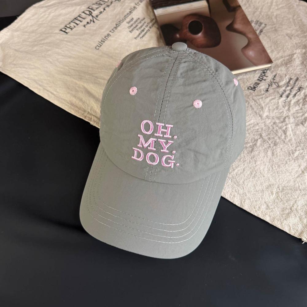 Creative Gift Lightweight Letter Baseball Cap Polyester Breathable Outdoor Hat Adjustable Sports Hat