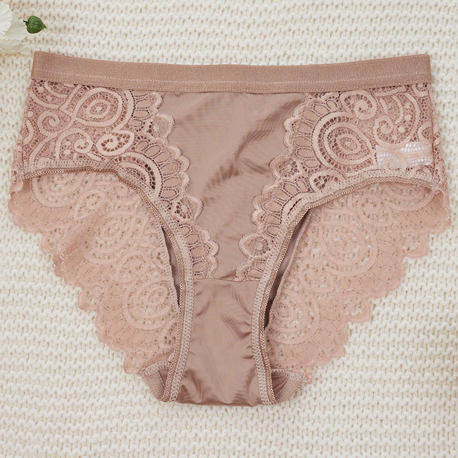 

Ladies Lace Underwear Mid Waist Sexy Lace Underwear S хакі