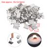 50pcs/lot Wood Candle Wicks Base Clip Iron Candles Making DIY for Wicks Materials Holder Stand Handmade Kit 16*12*10mm