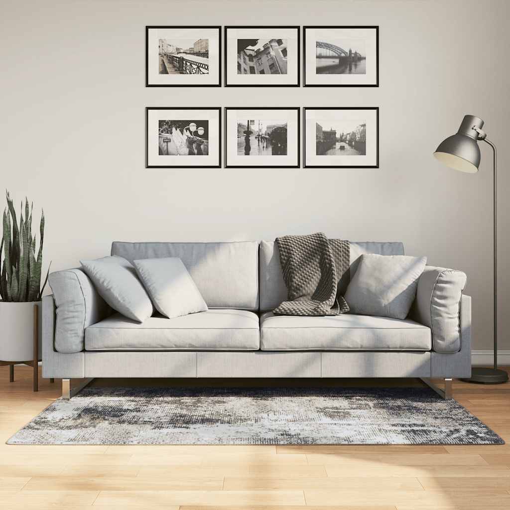 Washable Multi Color Rug 80 x 150 cm