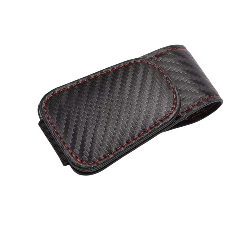 Car Sunglasses Clip, Car Sunshade Magnetic PU Leather Sunglasses Clip, Glasses Clip, Car Interior Sunshade Accessories