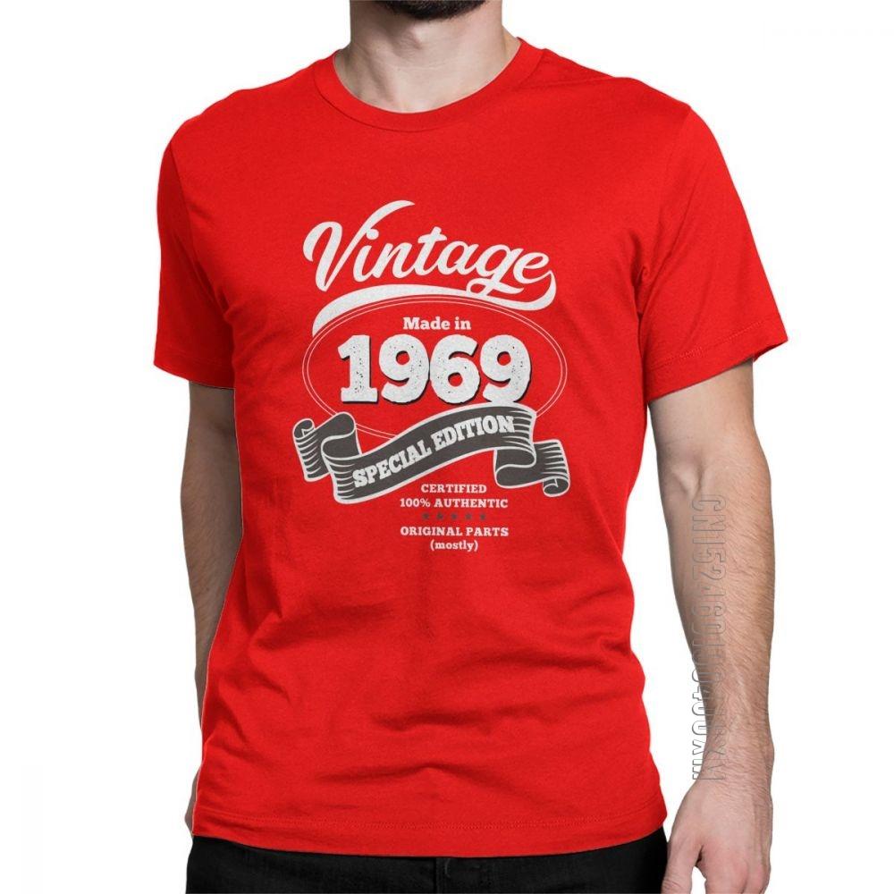 Unisex 1969 Birthday T Shirt Gift Vintage Special Edition T Shirts Crazy Crew Neck Designer Clothing Cotton Tee Shirt Plus Size