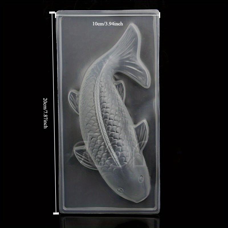 NEW Plastic Cake Chocolate Mould Jelly Handmade 3D Koi Fish Sugar Craft Mold DIY