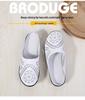 Spring/Summer Women's Genuine Leather Casual Low-Top Flat Slippers, Sizes 35-46, Plus Size Available