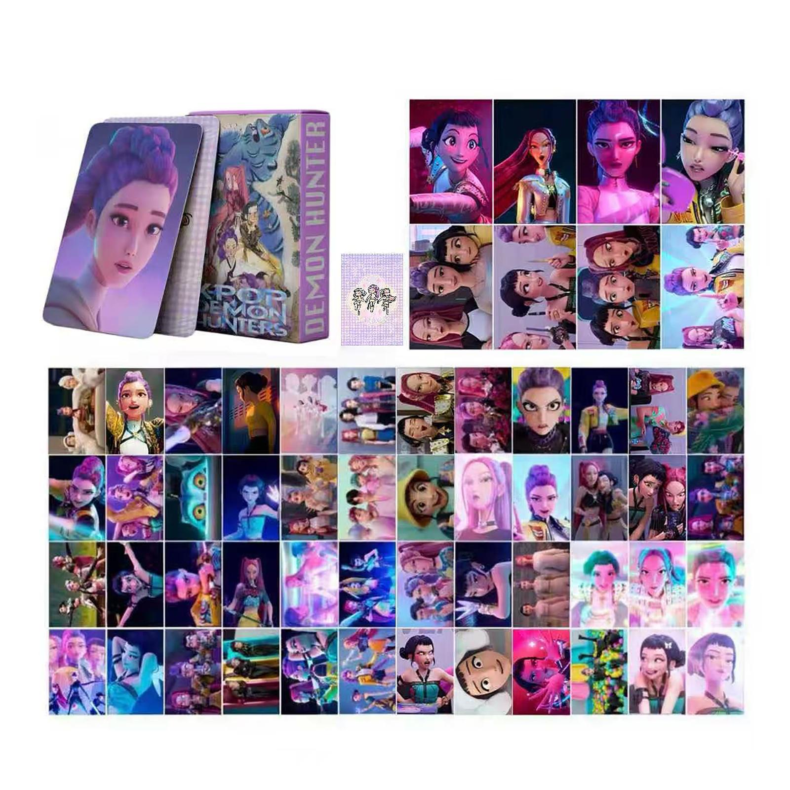 

Набор из 55 коллекционных карточек с мультяшными фотографиями в стиле аниме, сувенир One Size