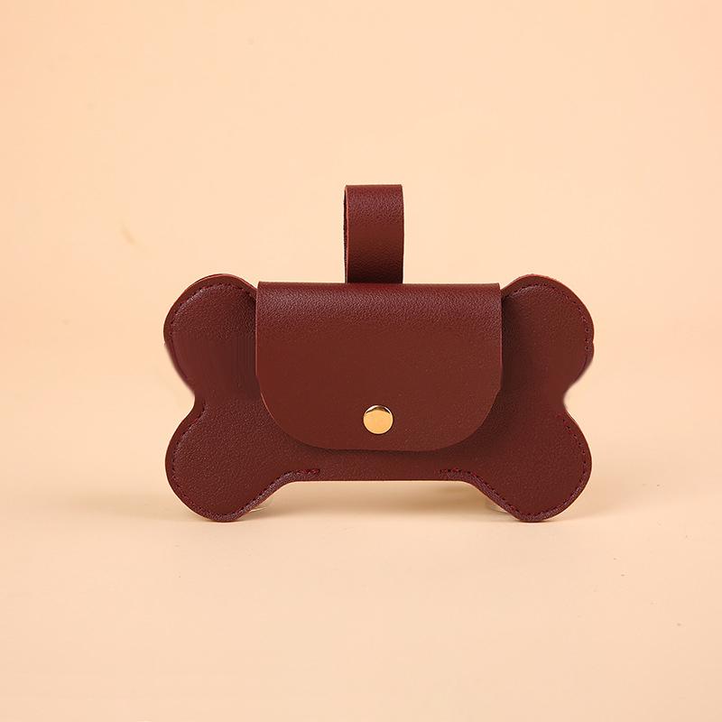 

Диспенсер для мешков для какашек из искусственной кожи для собак, переносной держатель для мешков для отходов, органайзер, диспенсер для мешков для отходов, чистящие средства для улицы для домашних животных