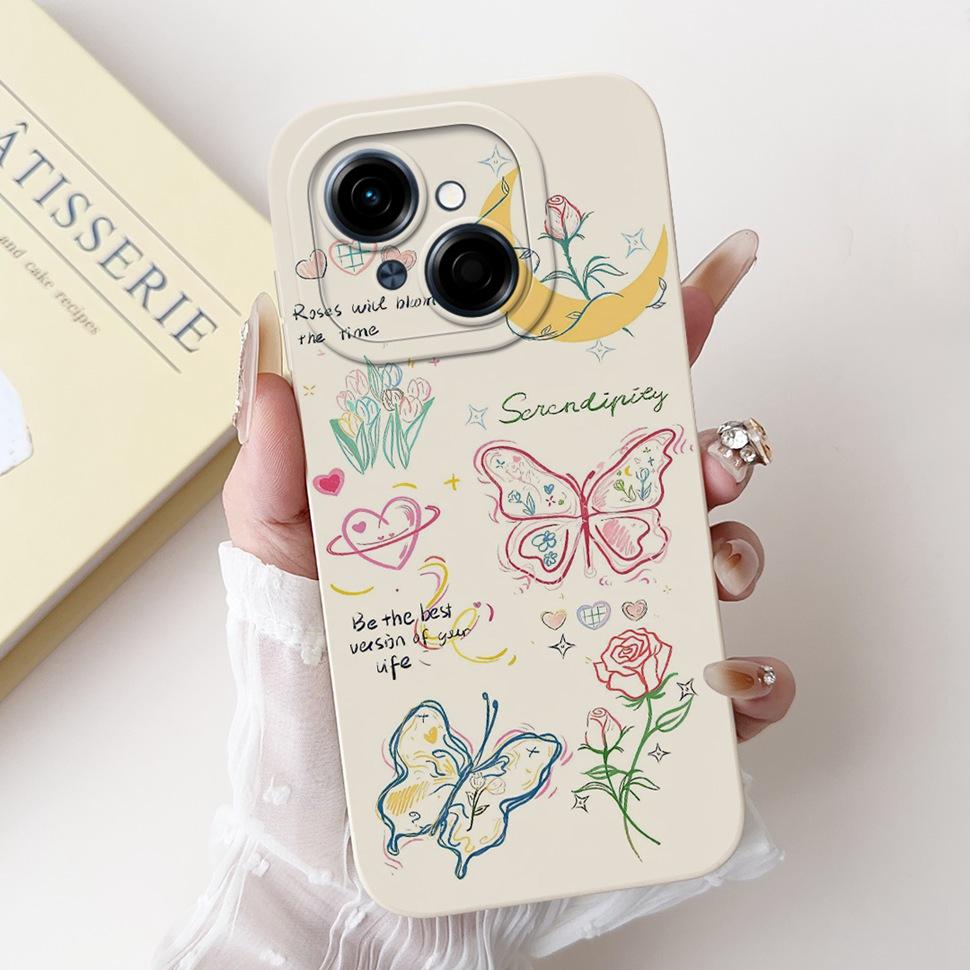 For Tecno Spark Go 1 Case 6.67" Beautiful Flower Painted Cover Soft Silicone Phone Case For Tecno SparkGo 1 Go1 Capa Coque
