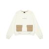 (WMNS) Casual Pocket Sweatshirt Asia Sizing 'White Brown' Women's AWT23320-CIC
