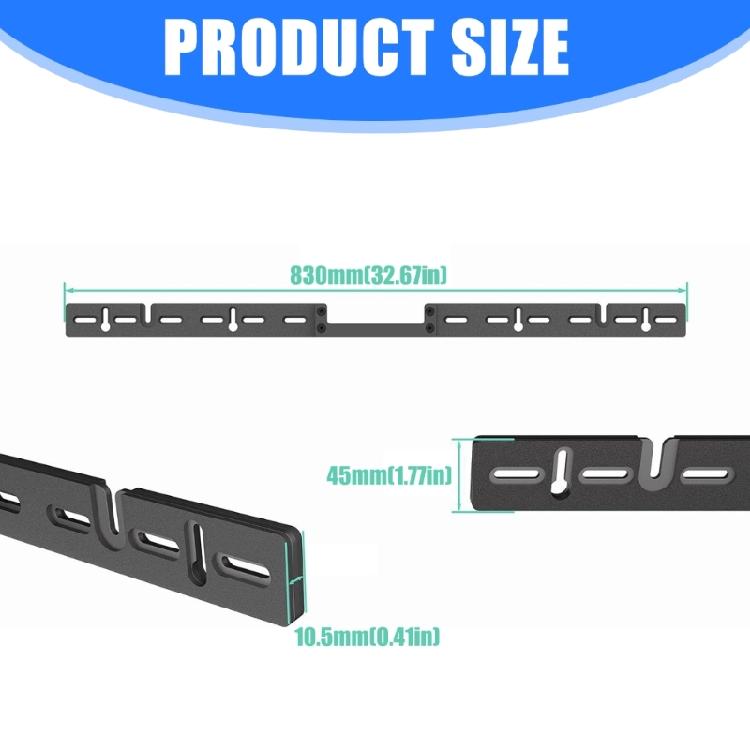 Metal Soundbar Wall Bracket For Soundbar Speaker Hanging Wall Mount Noise Reduce Auditory Experience