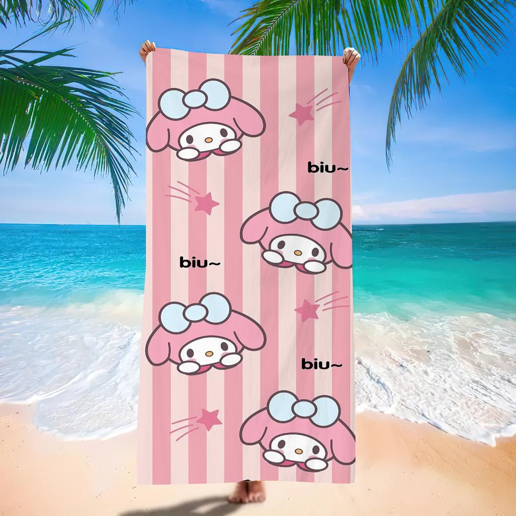Popular Beach Towels Children'S Cartoon Quick-Drying Beach Towels Microfiber Digital Printing Bath Towels