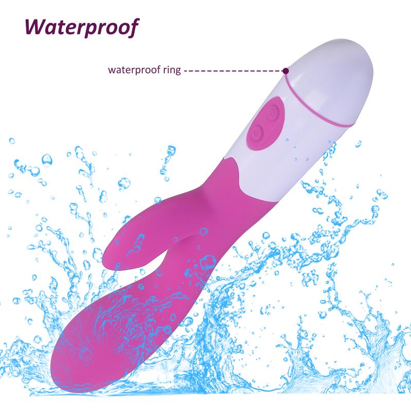 Vibrator iepure cu 30 de viteze, vibrator punct G, vibrator Dildo pentru femei, stimulator vagin-clitoris, masturbare feminină, jucării sexuale pentru adulți