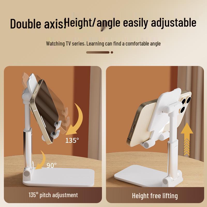Universal Portable Phone & Tablet Stand for Live Broadcast & Desktop Use