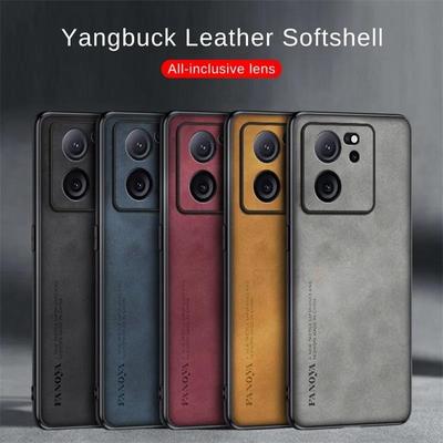 Custodia Vintage in Pelle di Pecora per Xiaomi 13t Per Xiaomi Mi 13t Pro 13 Lite T 5G Uomo Cover Posteriore Retrò Su Mi13t 13tpro