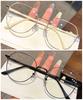 Korean Fashion Metal Frame Eyeglasses Anti Blue Light/Radiation Glasses for Women for Student