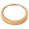 Portable Wood Mirror Wooden Handle Round for Cosmetic Makeup Clear Reflection with Smooth Edges