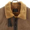 Freedom Sheepskin B-3 Mouton Jacket 38 Brown Men's Used