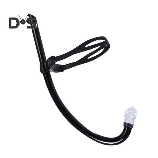 

Трубка для обучения плаванию с трубкой для дайвинга, дыхательная трубка с оголовьем, жидкий силиконовый загубник, трубка для взрослых и детей