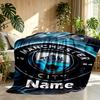 Custom Name Personalized Manchester City FC Print Blankets, Home Decor, Bedroom, Sofa, Camping, Couch, Gifts for Birthday Christmas