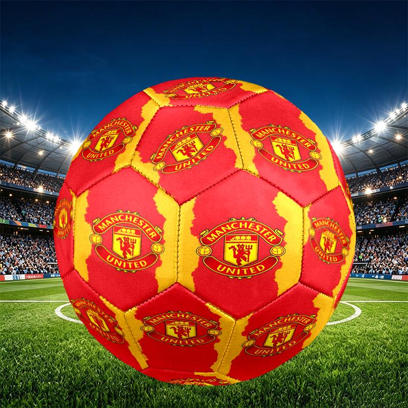 Football United F.C Print Size 5 Soccer Ball, PU Wear Resistant Football for Match Training and Daily Practice, Birthday Gift for Soccer Fans