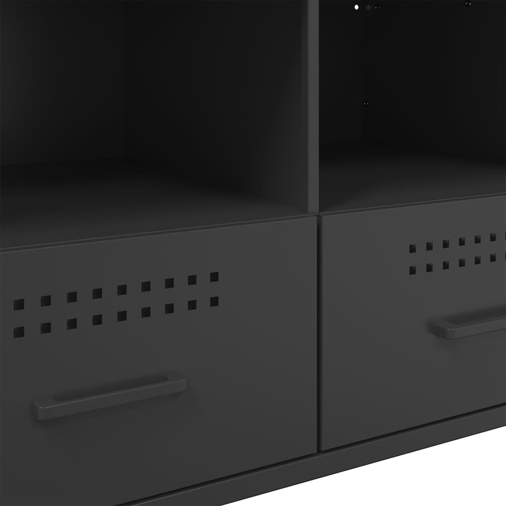 TV Stands 2 Pcs Black 68 X 39 X 50.5 Cm Steel