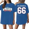 Women's Casual Short Sleeve T-Shirt Letter Print Loose Fit Crew Neck Top Lightweight Comfortable Soft Fabric Daily Wear
