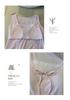 Women's Blue Sleeveless Pajama Shorts Set with Chest Pads, Summer Korean Style, Fresh Girly Design, Perfect for Home or Outdoors.