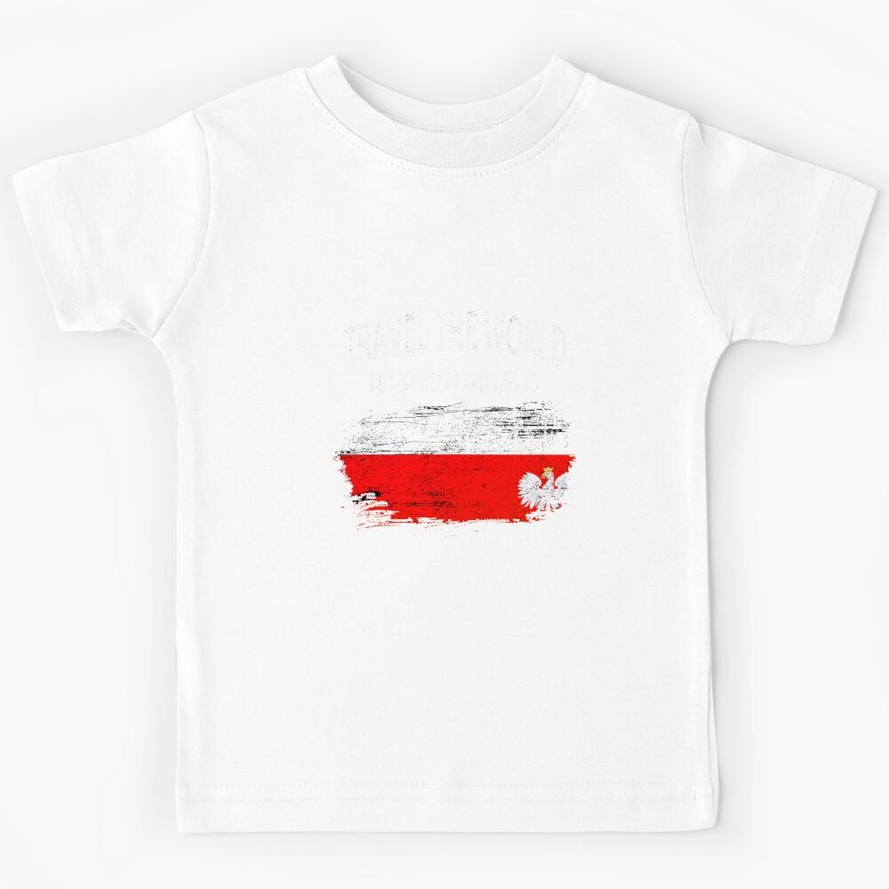 Born In Poland With The Polish Flag Kids T-Shirt 110