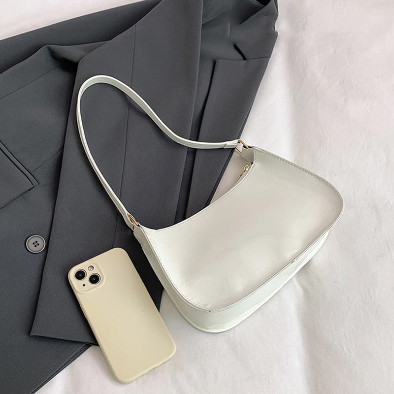 Women's Patent Leather Handbag Versatile Fashion Shoulder Casual Commuting Bags Girl Brand Designer Zipper Handbag
