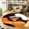 Round Rug Custom NameHull City Pattern Non Slip Carpet Home Floor Decor