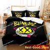 3D Fashion Blink-182 BAND LOGO Bedding Set Printed single Comforter Quilt Duvet Cover Pillow Case 3 Pieces Sets Kids Adult Size