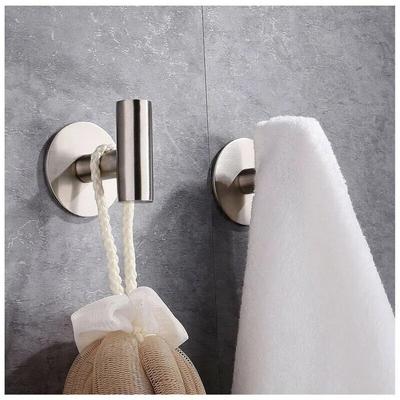Kleiderhaken aus Edelstahl, selbstklebender Wandhaken, Handtuchhaken für Badezimmer, Küche, Wandmontage, Organizer-Haken