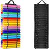 Wall Mount Vinyl Storage Organizer Rolls Holder Wall Hang Pocket Door Hanging Bag  Behind The Door