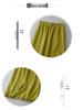 Korean-Style Summer Linen Ruffle Midi Skirt for Women