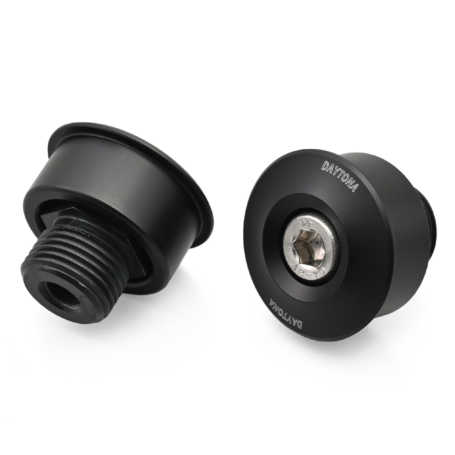 

Daytona High Visibility Mirror for Motorcycle Bar End Mirror Adapter for Left and Right Set Black 35481 X350/500 (23)