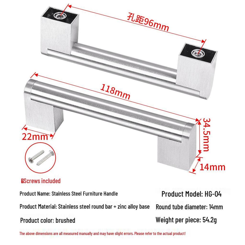 Modern Simple Stainless Steel Kitchen Cabinet & Wardrobe Handle for Doors and Drawers