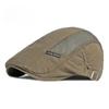 Cotton Breathable Mesh Flat Cap Men Women Spring Summer Thin Ivy Cap Korean Retro Cabbie Hat Adjustable Gatsby Duckbill Cap