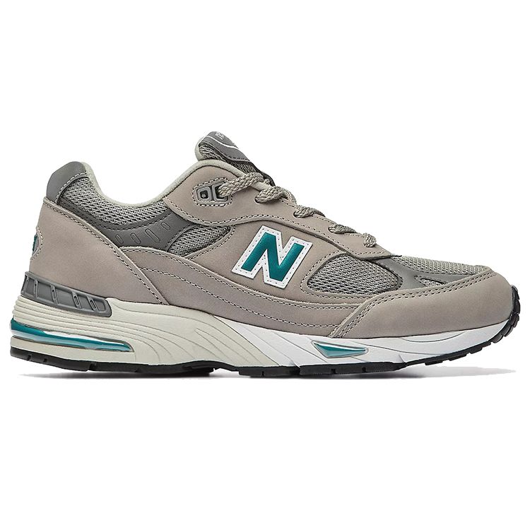 New Balance 991 Made In England 20th Anniversary Women Sneakers Grey Enamel-Blue W991ANI