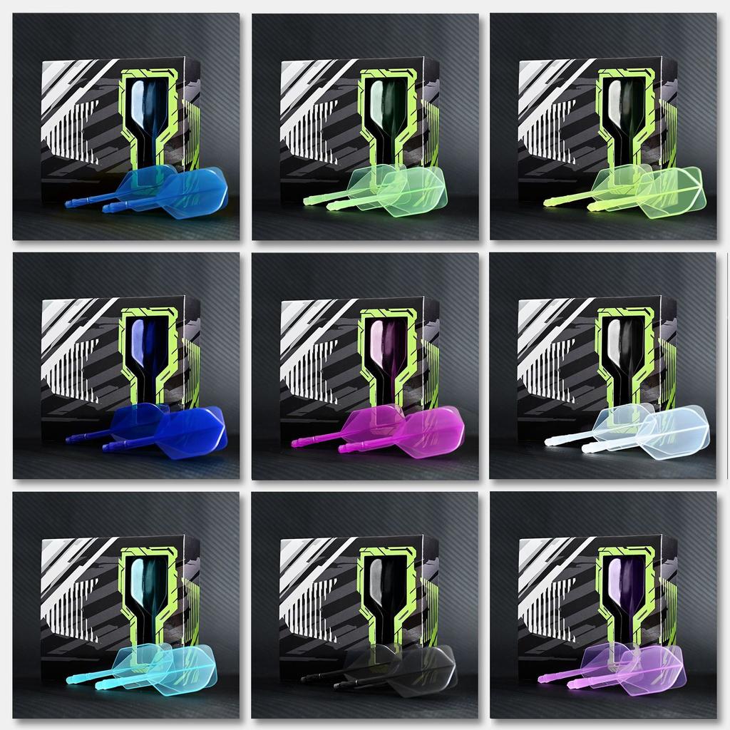 Dart Flights and Shafts,3pcs Standard Shaped Dart Flights and Stem,Professional Dart Accessories,Dart Flights Kit