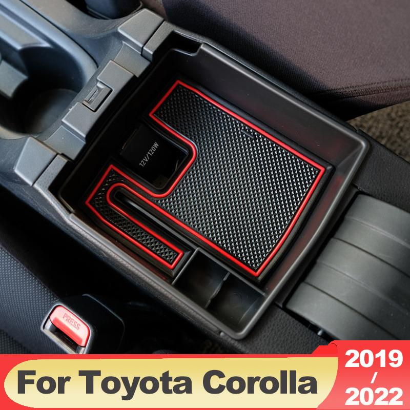 Auto-Mittelkonsole Armlehnenbox Aufbewahrungsbehälter Organizer Ablageschale für Toyota Corolla E210 - 2022 12. Zubehör