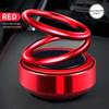 Car Perfume Ornaments Solar-Powered Double-Ring Suspended Rotating Fragrance High-End Car Interior Decoration Supplies
