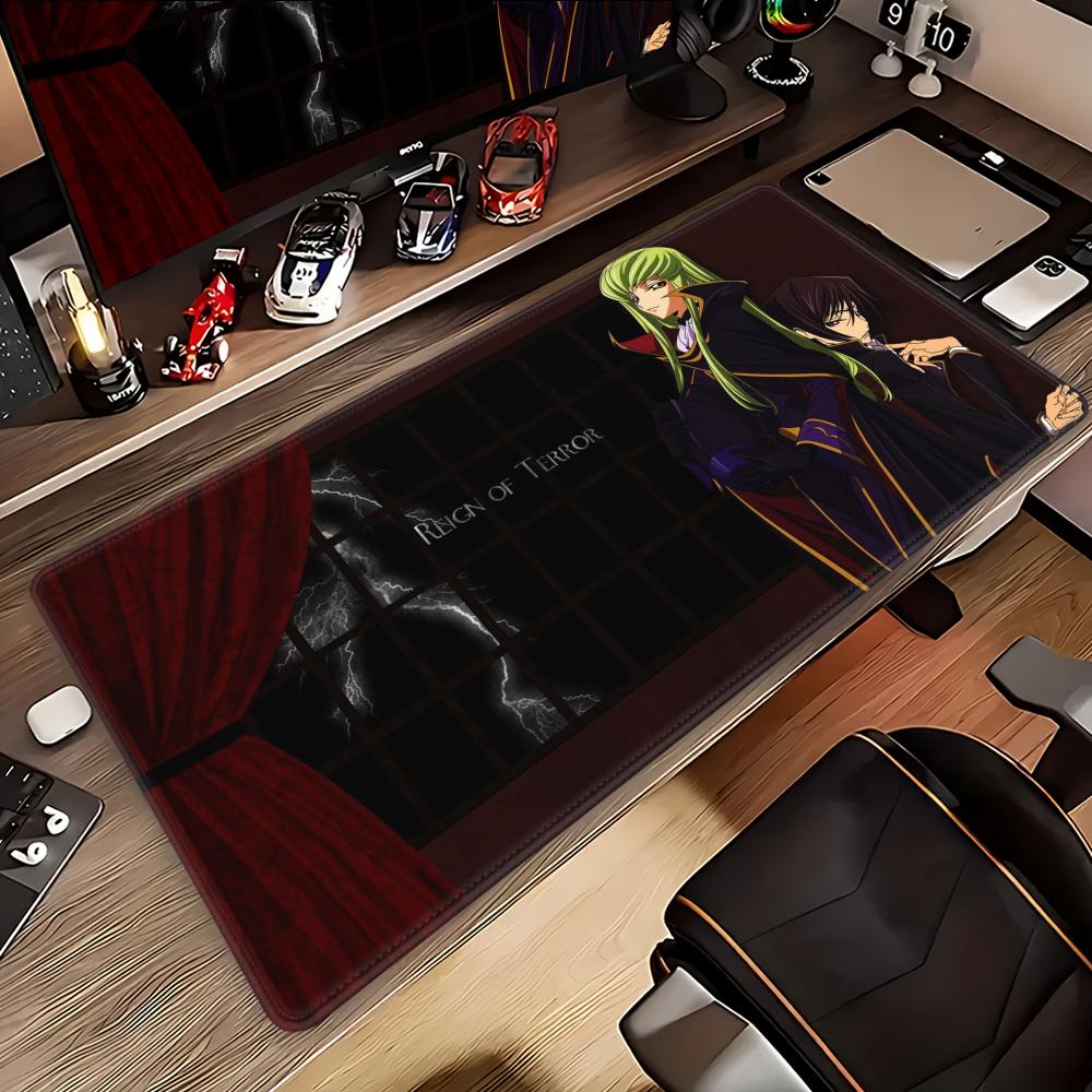 Mouse Pad Desk Mouse Pad Cute HD geass Desk Pad Extended Gaming Keyboard Mats code Large 100x50cm XXL Gamer Mousepad