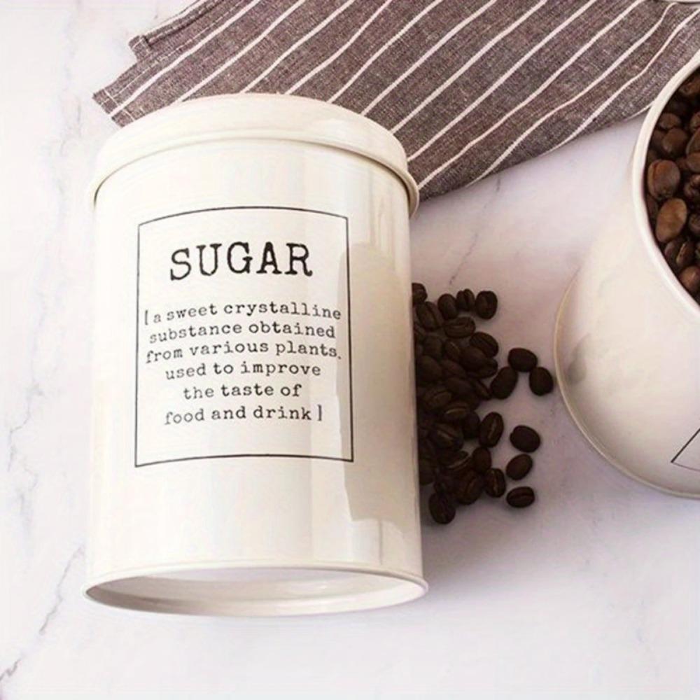 3 Stück/Set Metall-Aufbewahrungsbox Tee Kaffee Zuckerbehälter Küche Versiegelte Eisenboxen Einfacher Behälter zur Versiegelung von Trockennahrung Organizer Flasche