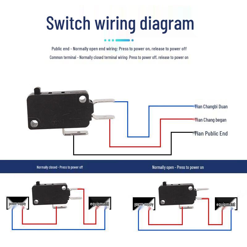 Microinterruptor Normalmente Fechado Lixian KW3A-0B