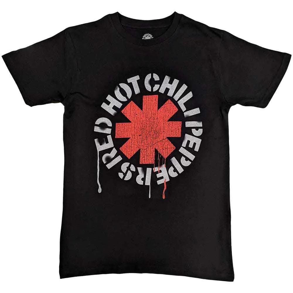 Red Hot Chili Peppers Unisex T-Shirt Schablone Schwarz (M)